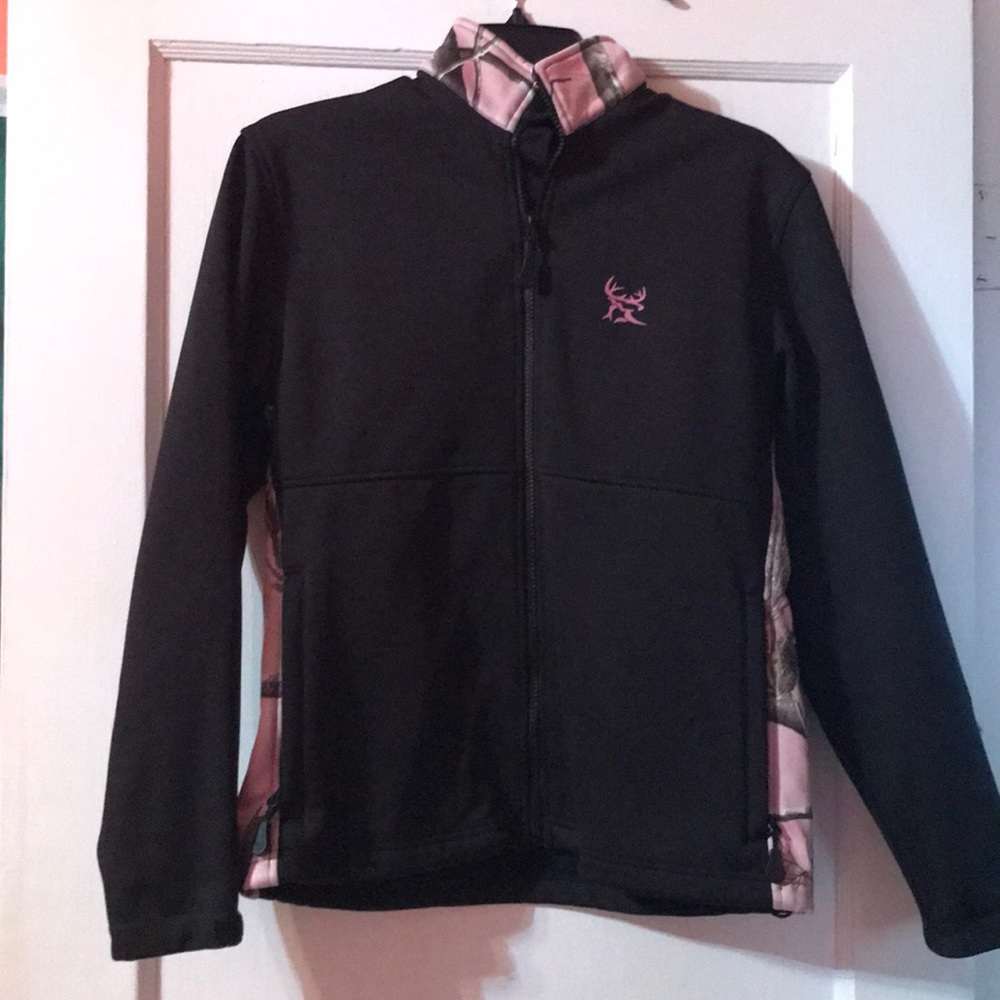 Pink Camo Zip Up Jacket